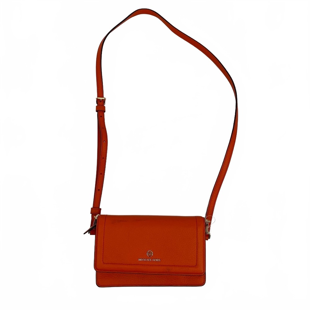 Michael Kors Orange Jet Set Crossbody Bag | Leather OS